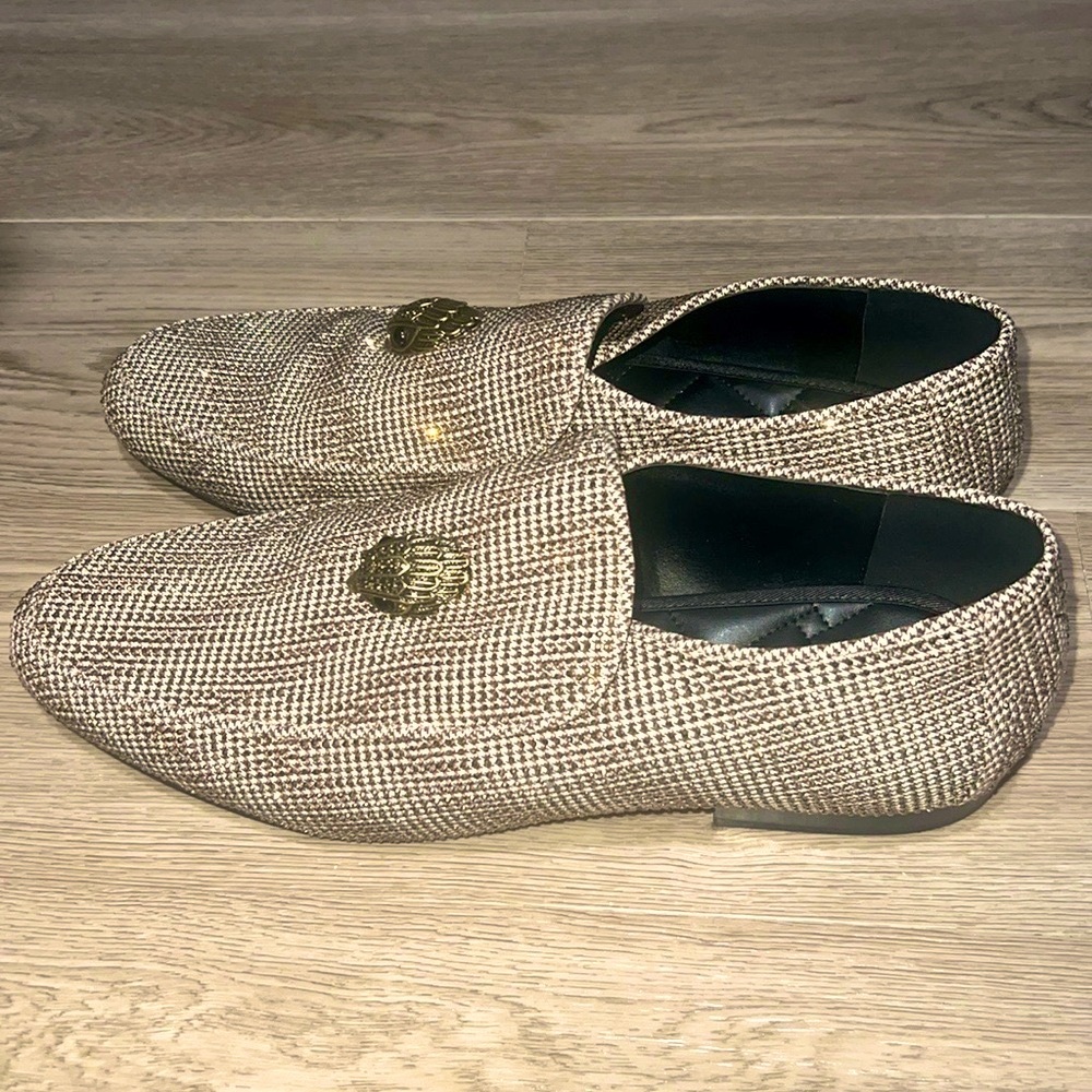 Brand:Kurt Geiger HUGH EAGLE HERRINGBONE LOAFER
Size:13 Men’s